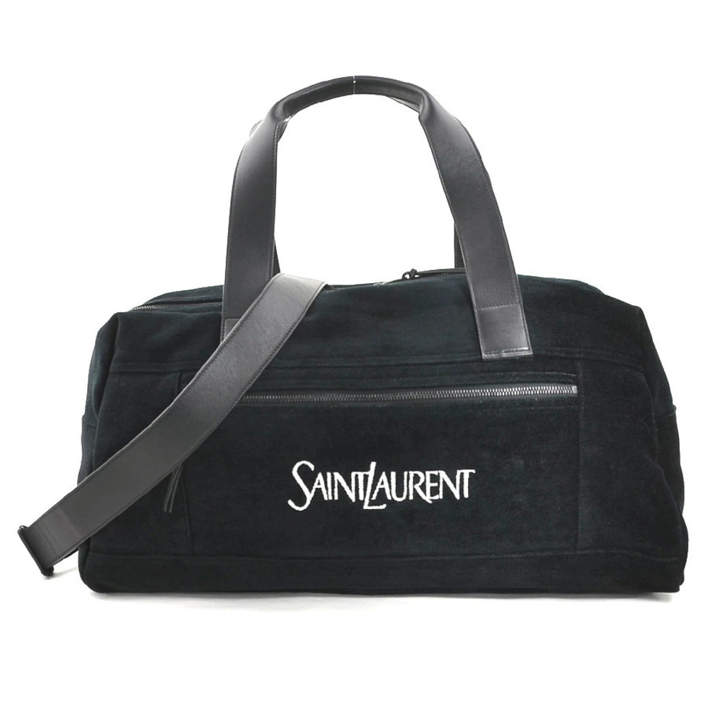 Saint Laurent handbag Boston bag shoulder velour black